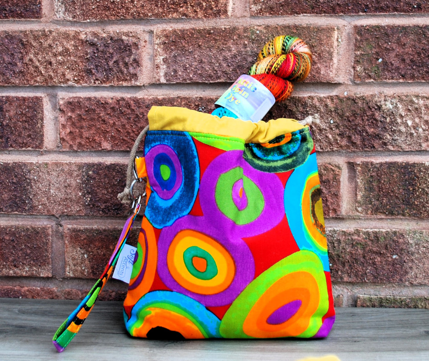 Small Farai Project Bag and Yarn Combo - HELIOS