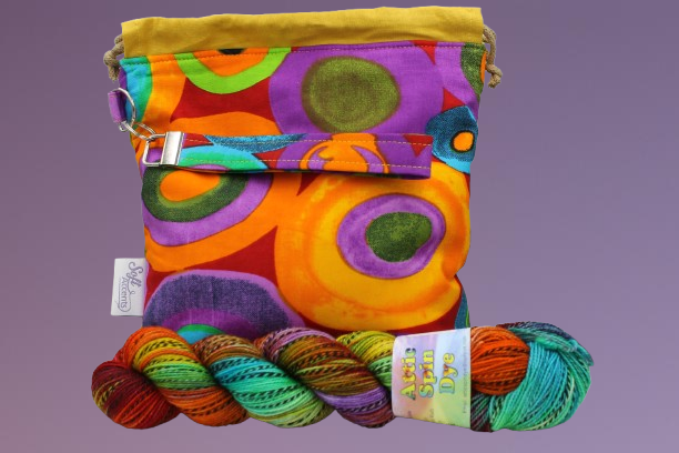 Small Farai Project Bag and Yarn Combo - HELIOS